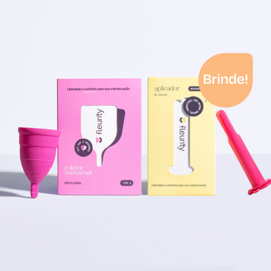 Kit Coletor Menstrual com Aplicador de Brinde