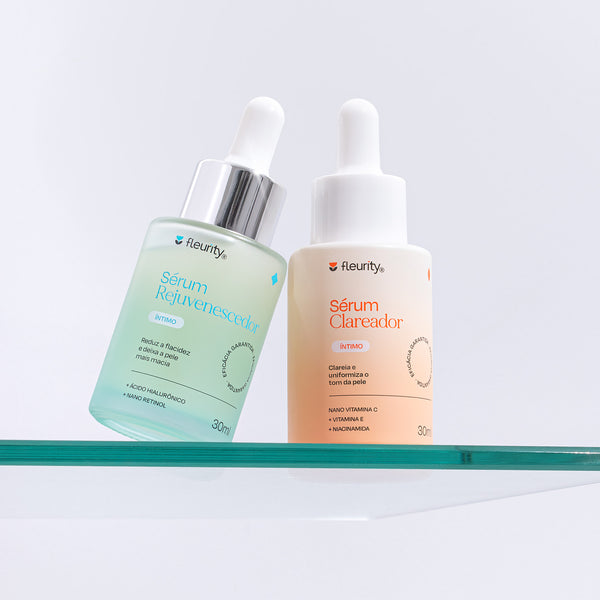 Duo de séruns: clareador + rejuvenescedor