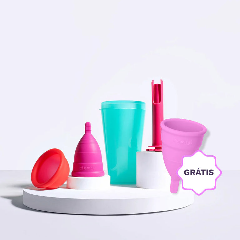 Coletor TIPO 1, Disco Menstrual e Copo Esterilizador com Coletor MINI e Aplicador GRÁTIS!