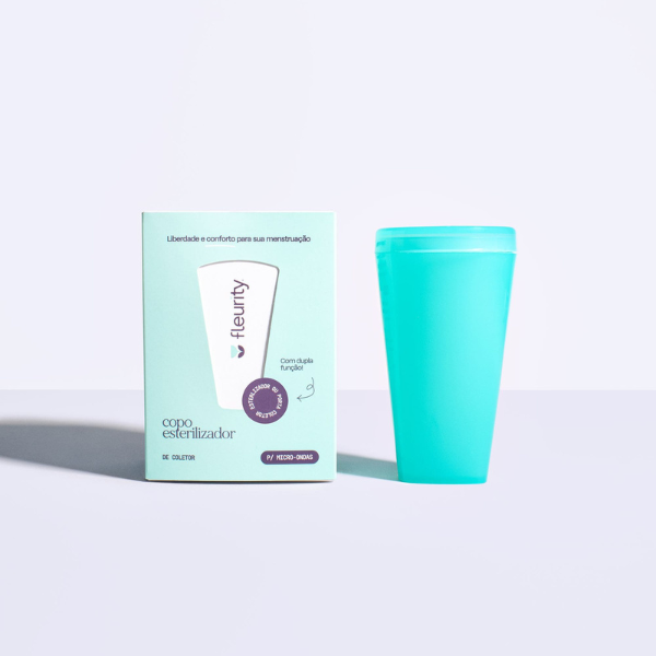 Kit Coletor, Disco Menstrual e Copo Esterilizador com Coletor e Aplicador GRÁTIS!